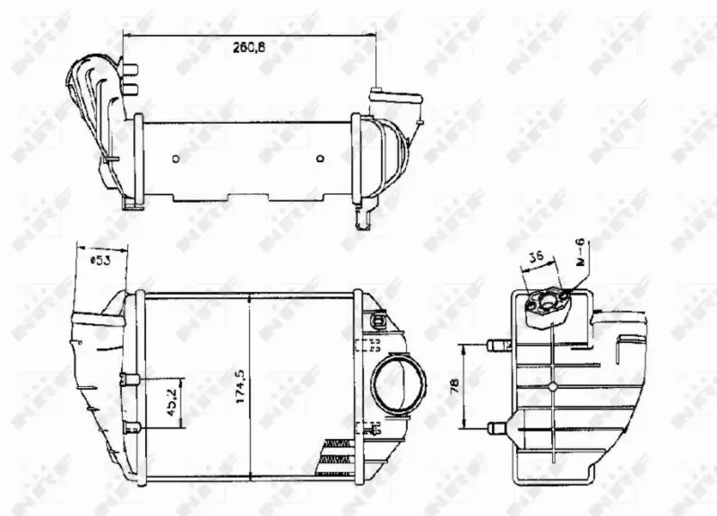 NRF CHŁODNICA POWIETRZA INTERCOOLER 30133 