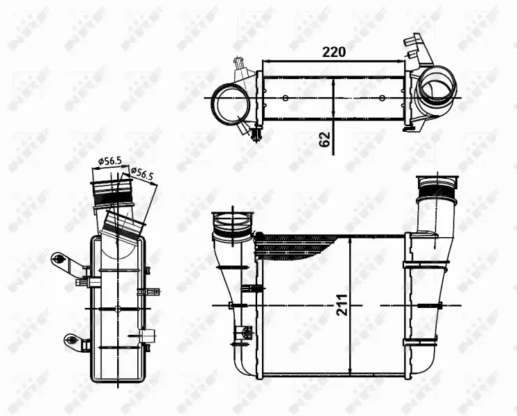 NRF INTERCOOLER 30148A 