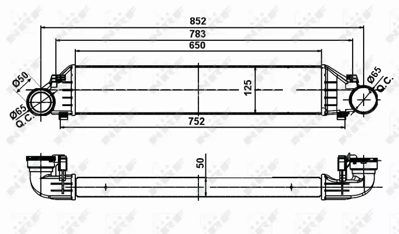 NRF INTERCOOLER 30161A 