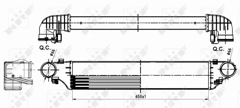 NRF CHŁODNICA POWIETRZA INTERCOOLER 30164A 