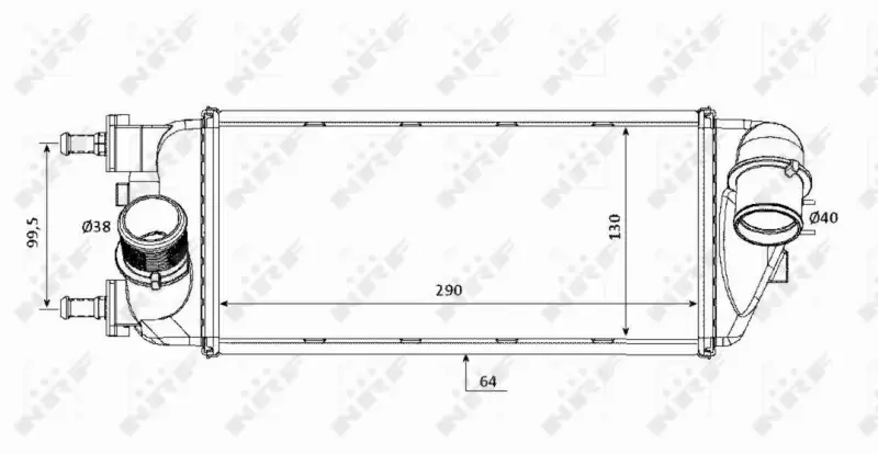 NRF CHŁODNICA POWIETRZA INTERCOOLER 30183 