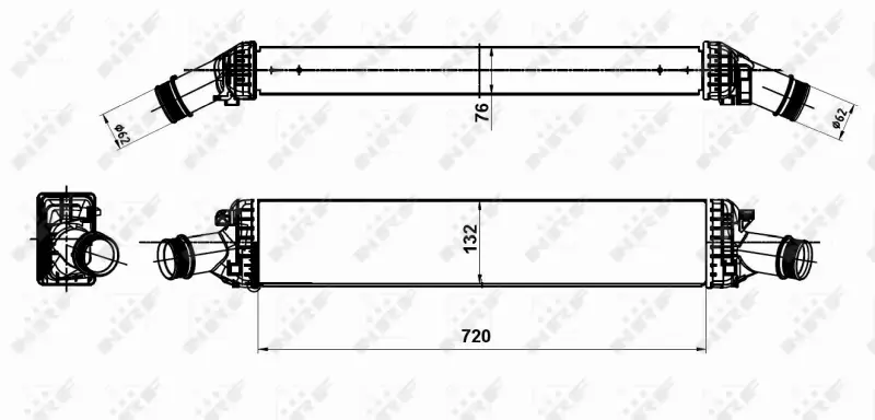 NRF CHŁODNICA POWIETRZA INTERCOOLER 30189 