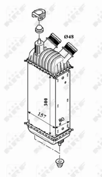 NRF CHŁODNICA POWIETRZA INTERCOOLER 30193 