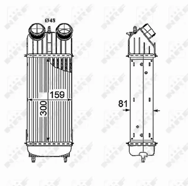 NRF CHŁODNICA POWIETRZA INTERCOOLER 30196 