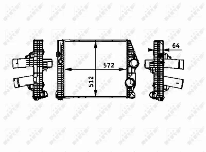 NRF CHŁODNICA INTERCOOLER 30211 