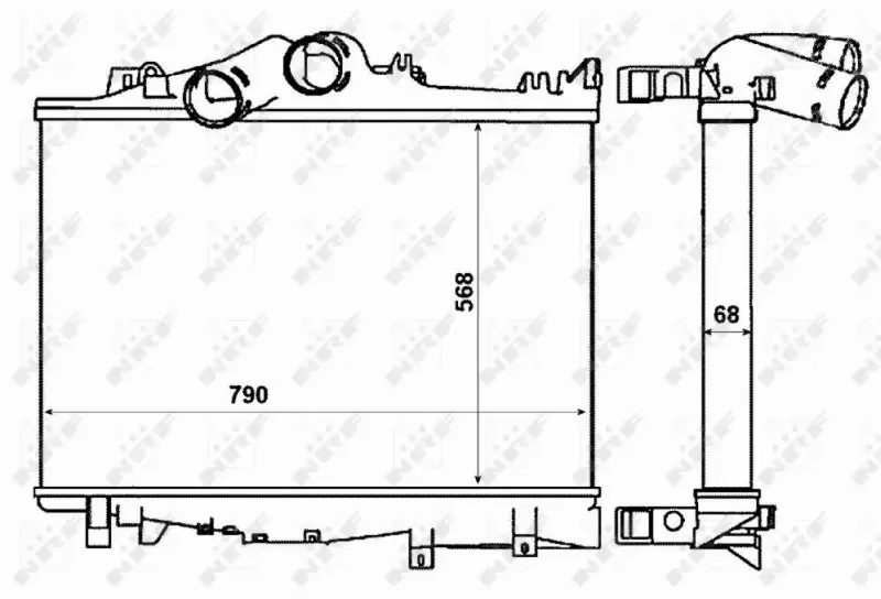 NRF CHŁODNICA INTERCOOLER 30229 