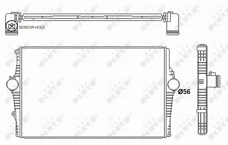 NRF INTERCOOLER VOLVO S60 I S80 I V70 II XC70 