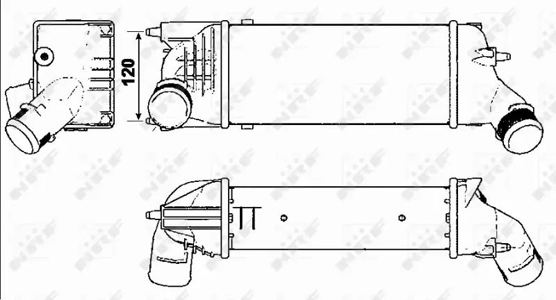 NRF CHŁODNICA POWIETRZA INTERCOOLER 30277 