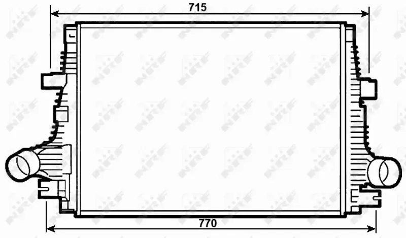 NRF CHŁODNICA POWIETRZA INTERCOOLER 30284 