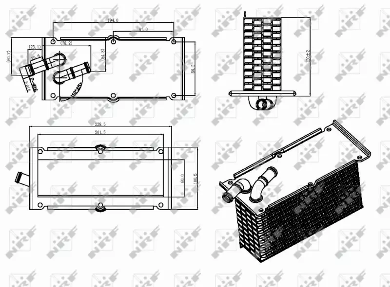 NRF INTERCOOLER 30292 