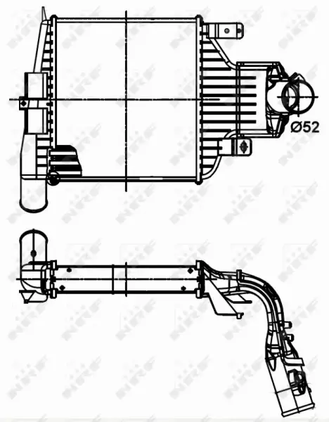 NRF CHŁODNICA INTERCOOLER 30301 