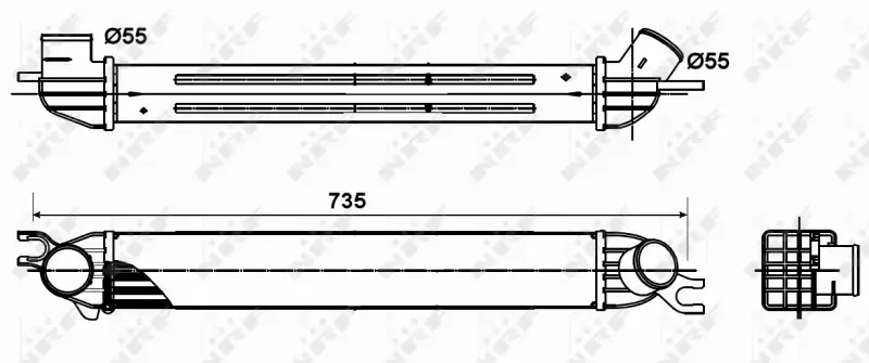 NRF CHŁODNICA POWIETRZA INTERCOOLER 30303 