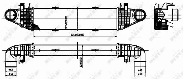 NRF CHŁODNICA POWIETRZA INTERCOOLER 30313 