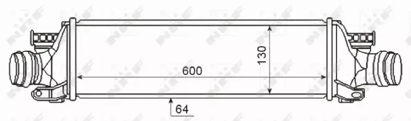 NRF CHŁODNICA INTERCOOLER 30345 