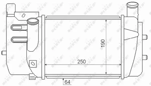 NRF CHŁODNICA POWIETRZA INTERCOOLER 30346 