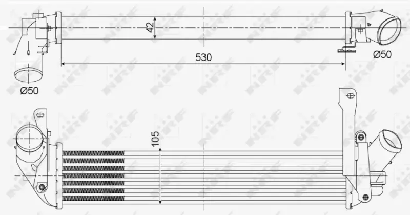 NRF CHŁODNICA POWIETRZA INTERCOOLER 30353 