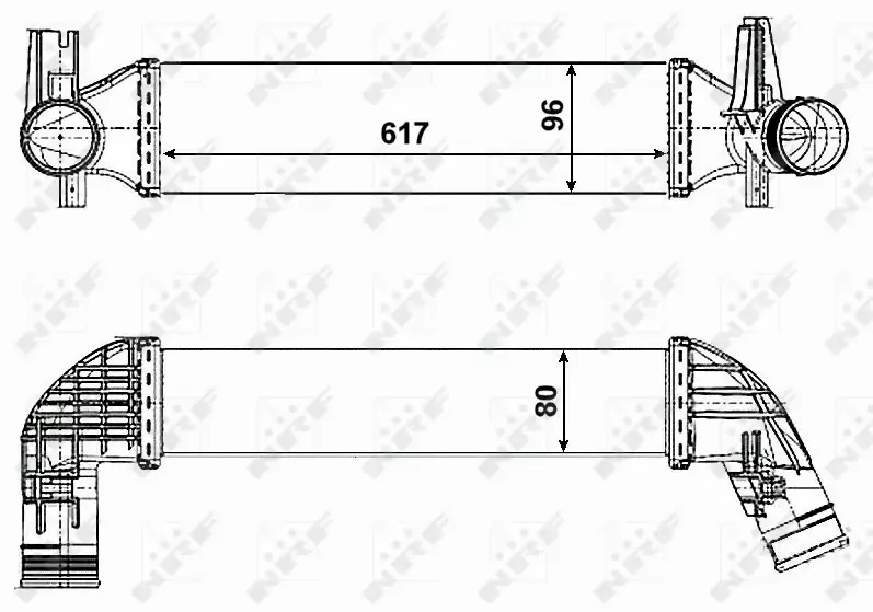 NRF CHŁODNICA POWIETRZA INTERCOOLER 30463 