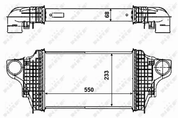 NRF CHŁODNICA INTERCOOLER 30464 