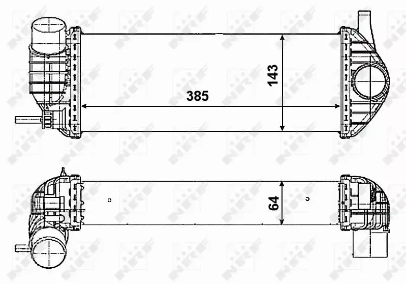 NRF CHŁODNICA POWIETRZA INTERCOOLER 30468 