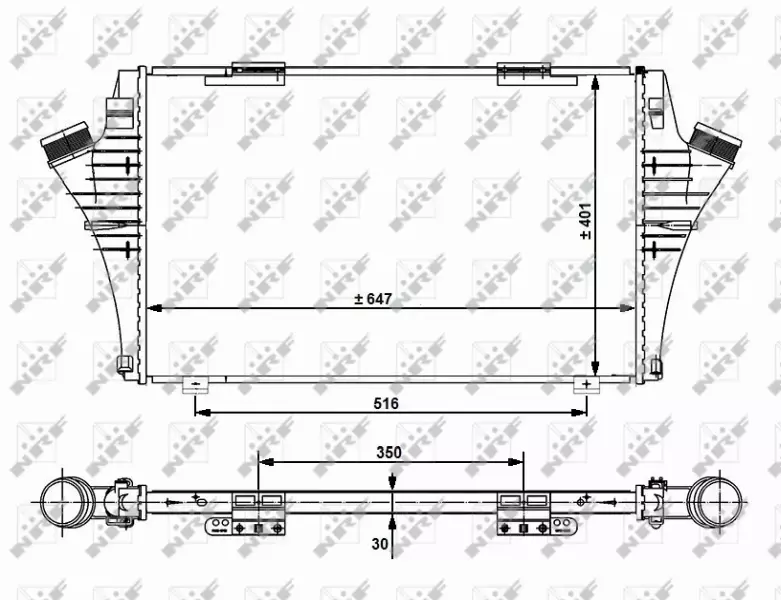 NRF CHŁODNICA INTERCOOLER 30480 