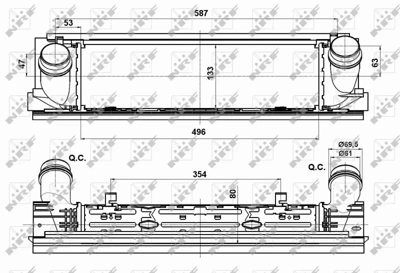 NRF INTERCOOLER 30482 