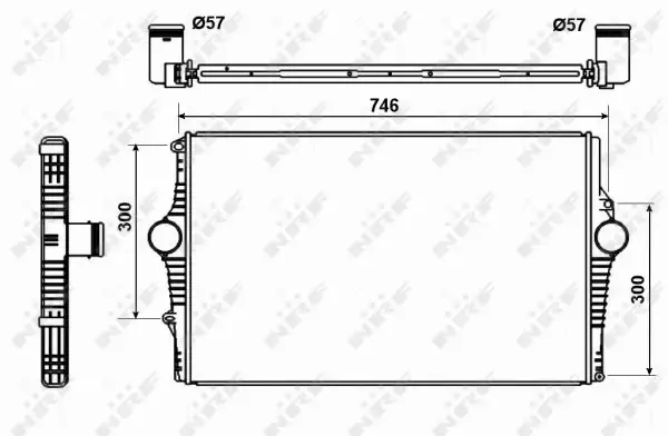 NRF CHŁODNICA POWIETRZA INTERCOOLER 30501 