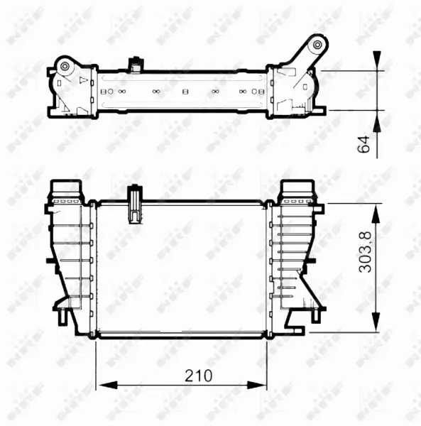 NRF CHŁODNICA POWIETRZA INTERCOOLER 30507 