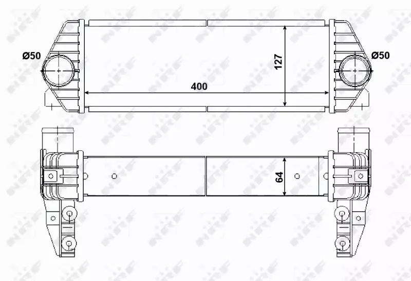 NRF CHŁODNICA POWIETRZA INTERCOOLER 30516 