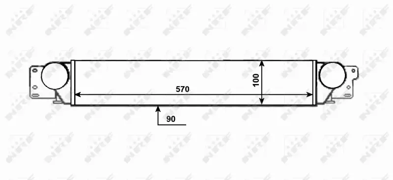 NRF CHŁODNICA INTERCOOLER 309087 