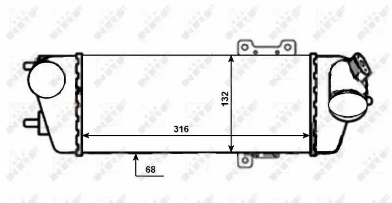 NRF CHŁODNICA POWIETRZA INTERCOOLER 30525 