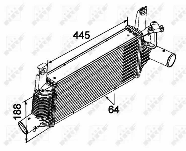 NRF CHŁODNICA POWIETRZA INTERCOOLER 30527 