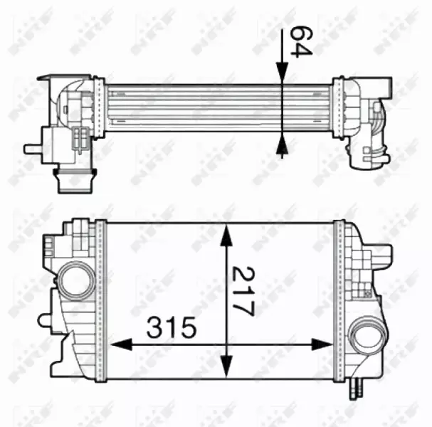 NRF CHŁODNICA POWIETRZA INTERCOOLER 30534 