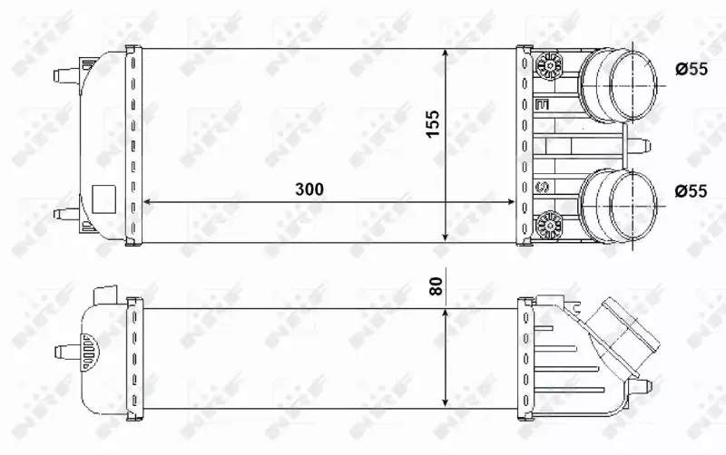 NRF CHŁODNICA INTERCOOLER 30543 