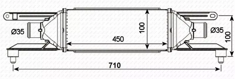 NRF CHŁODNICA POWIETRZA INTERCOOLER 30750 