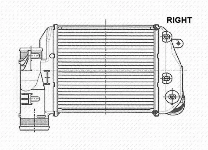 NRF CHŁODNICA POWIETRZA INTERCOOLER 30768 