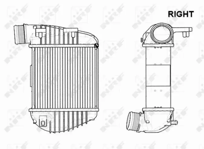 NRF CHŁODNICA POWIETRZA INTERCOOLER 30772 