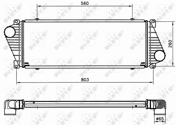 NRF CHŁODNICA POWIETRZA INTERCOOLER 30830 