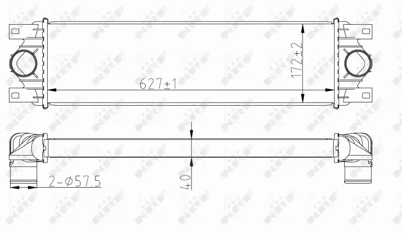 NRF CHŁODNICA POWIETRZA INTERCOOLER 30874 