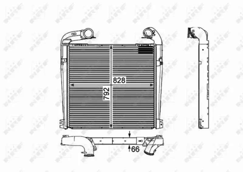 NRF CHŁODNICA INTERCOOLER 30898 