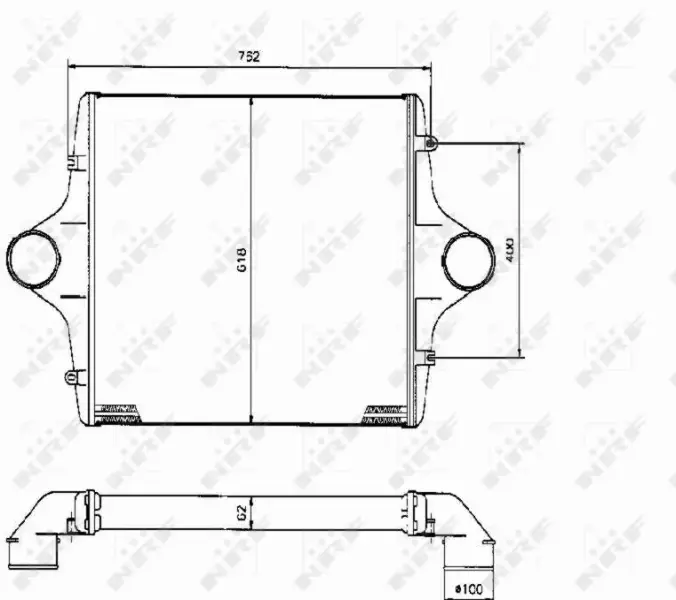 NRF CHŁODNICA INTERCOOLER 309015 