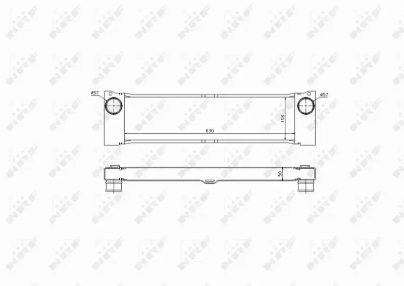 NRF CHŁODNICA POWIETRZA INTERCOOLER 30901 