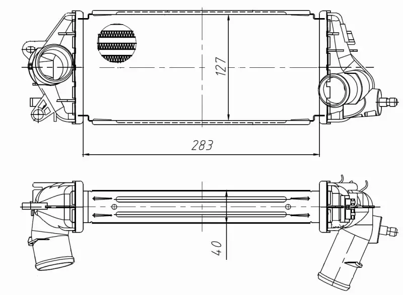 NRF CHŁODNICA INTERCOOLER 309032 