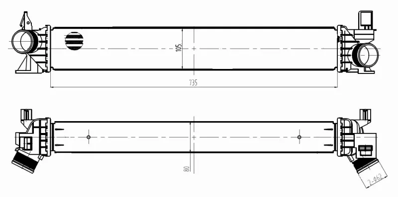 NRF CHŁODNICA INTERCOOLER 309034 