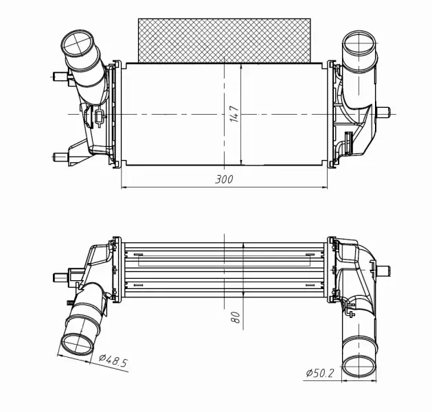 NRF INTERCOOLER 309044 