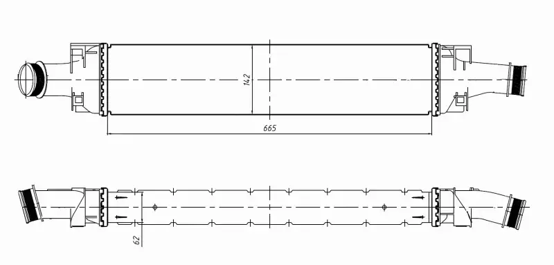 NRF INTERCOOLER 309046 