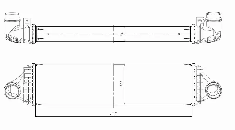 NRF CHŁODNICA INTERCOOLER 309067 