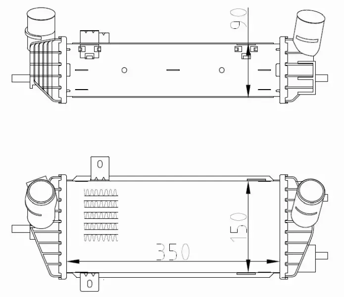 NRF INTERCOOLER 309070 