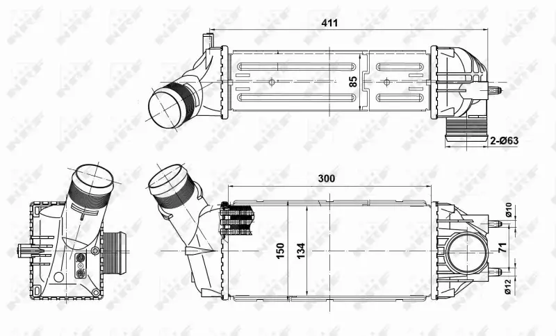 NRF INTERCOOLER 30908 