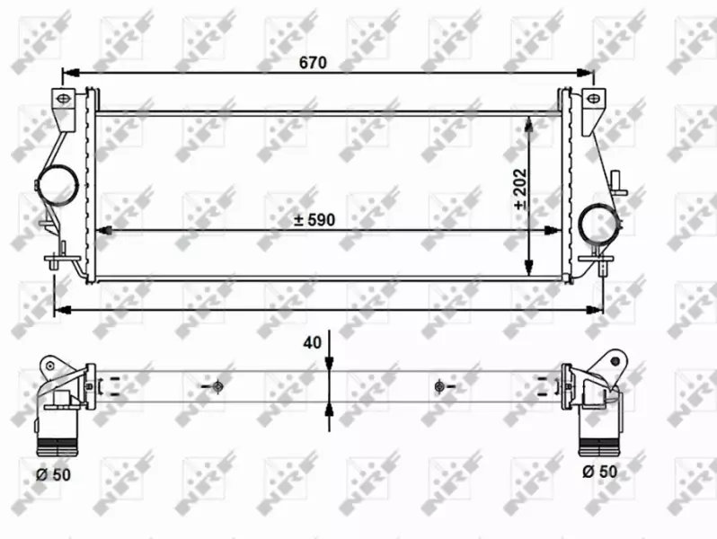 NRF INTERCOOLER 30910 