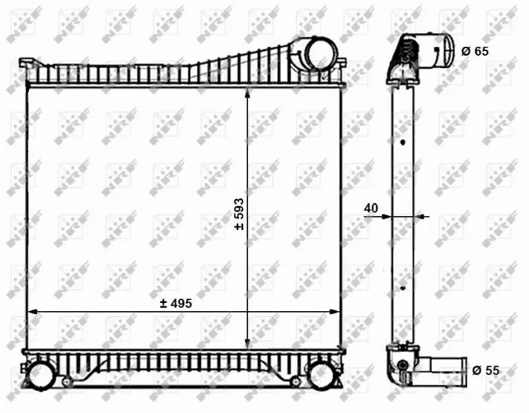 NRF INTERCOOLER 30913 